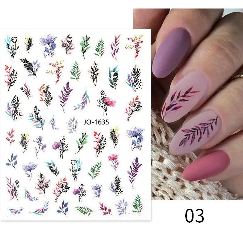 Tropical Sunset Nail Sticker Set: Exotic Beach Paradise Mani Fun