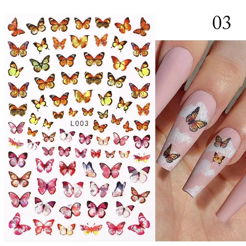 Tropical Sunset Nail Sticker Set: Exotic Beach Paradise Mani Fun