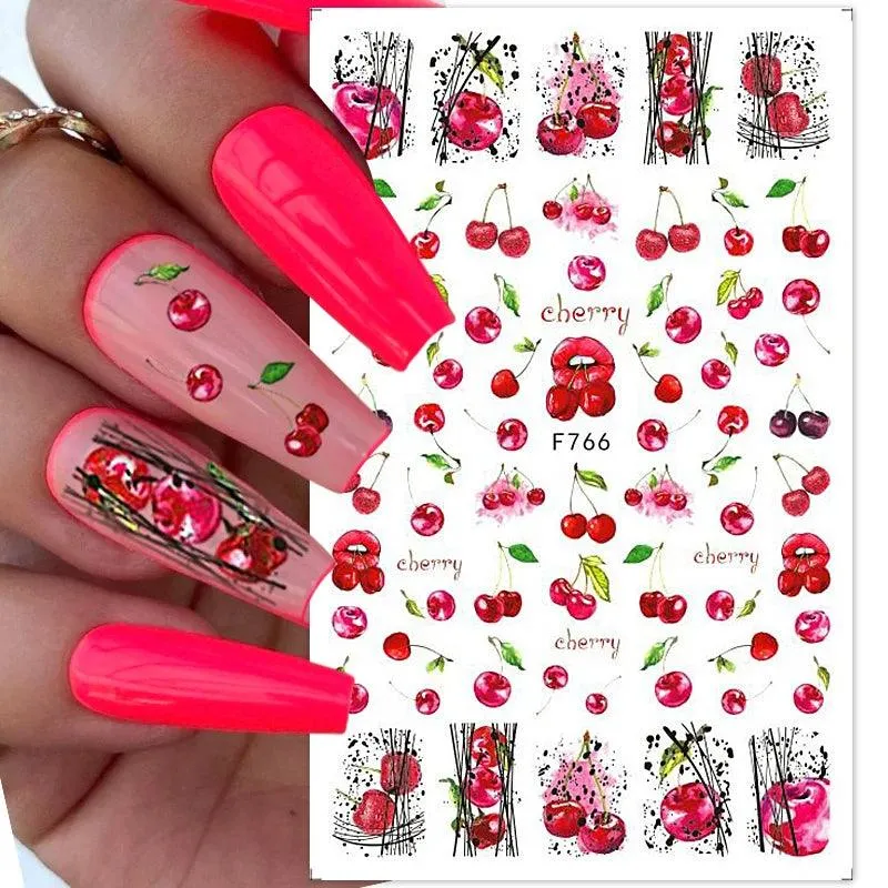 Tropical Sunset Nail Sticker Set: Exotic Beach Paradise Mani Fun