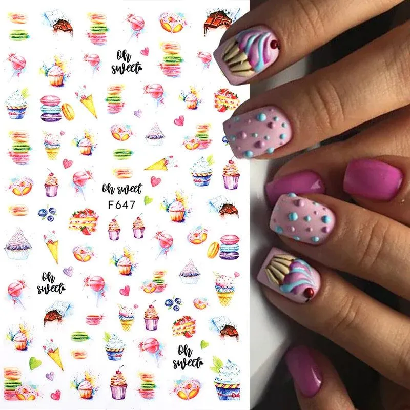 Tropical Sunset Nail Sticker Set: Exotic Beach Paradise Mani Fun