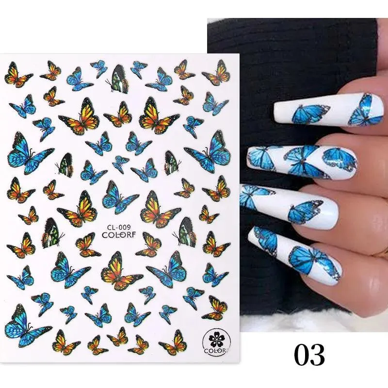 Tropical Sunset Nail Sticker Set: Exotic Beach Paradise Mani Fun