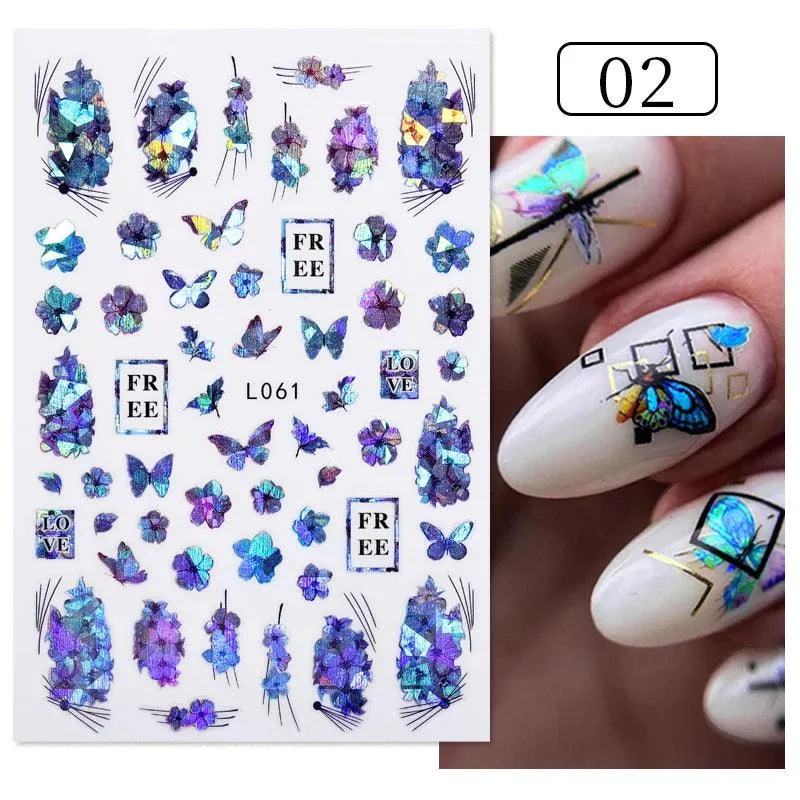 Tropical Sunset Nail Sticker Set: Exotic Beach Paradise Mani Fun