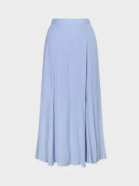 TRUMPET FLARE SKIRT-LIGHT BLUE