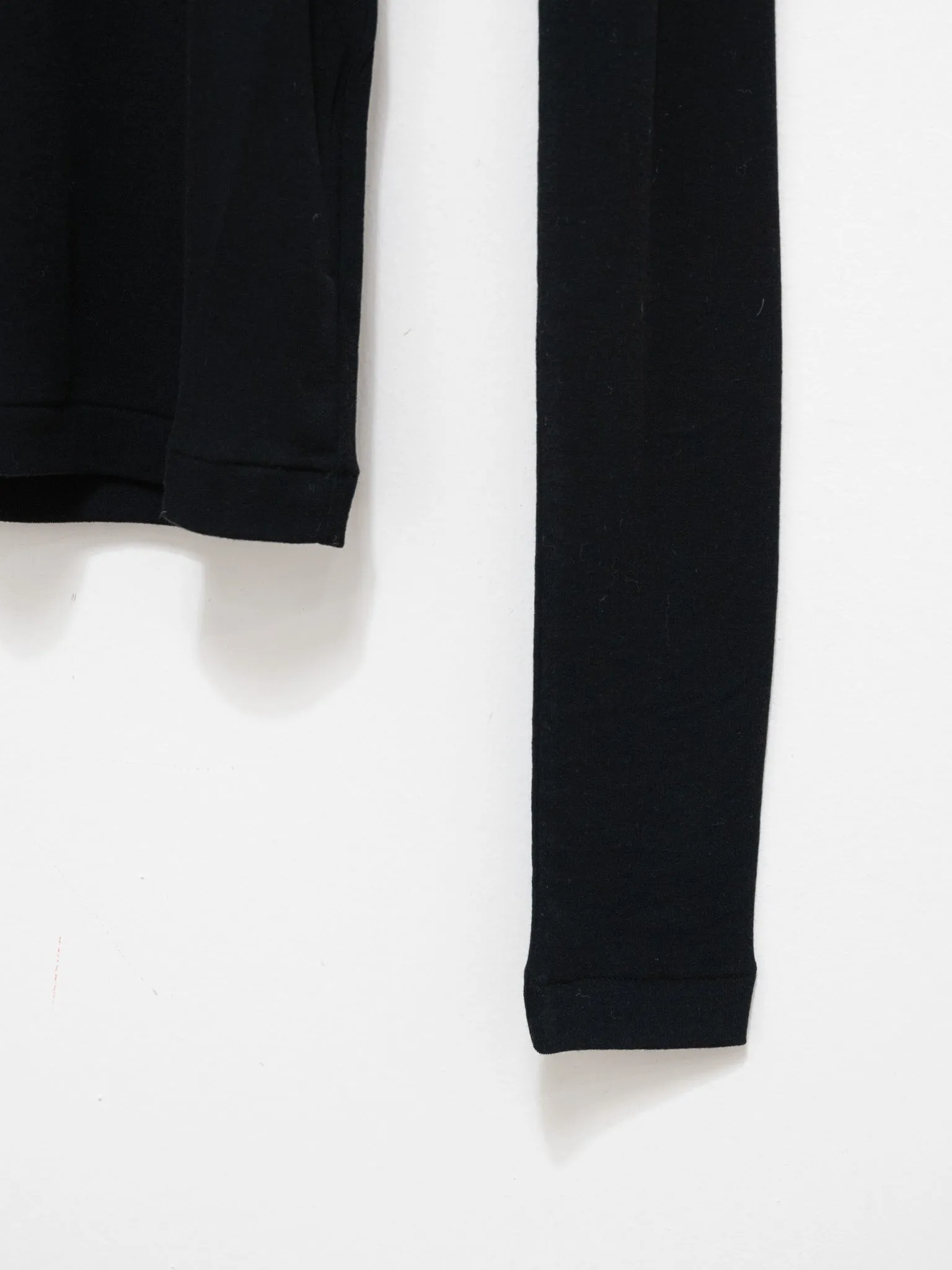 Twisted Fine Cotton Turtleneck - Black