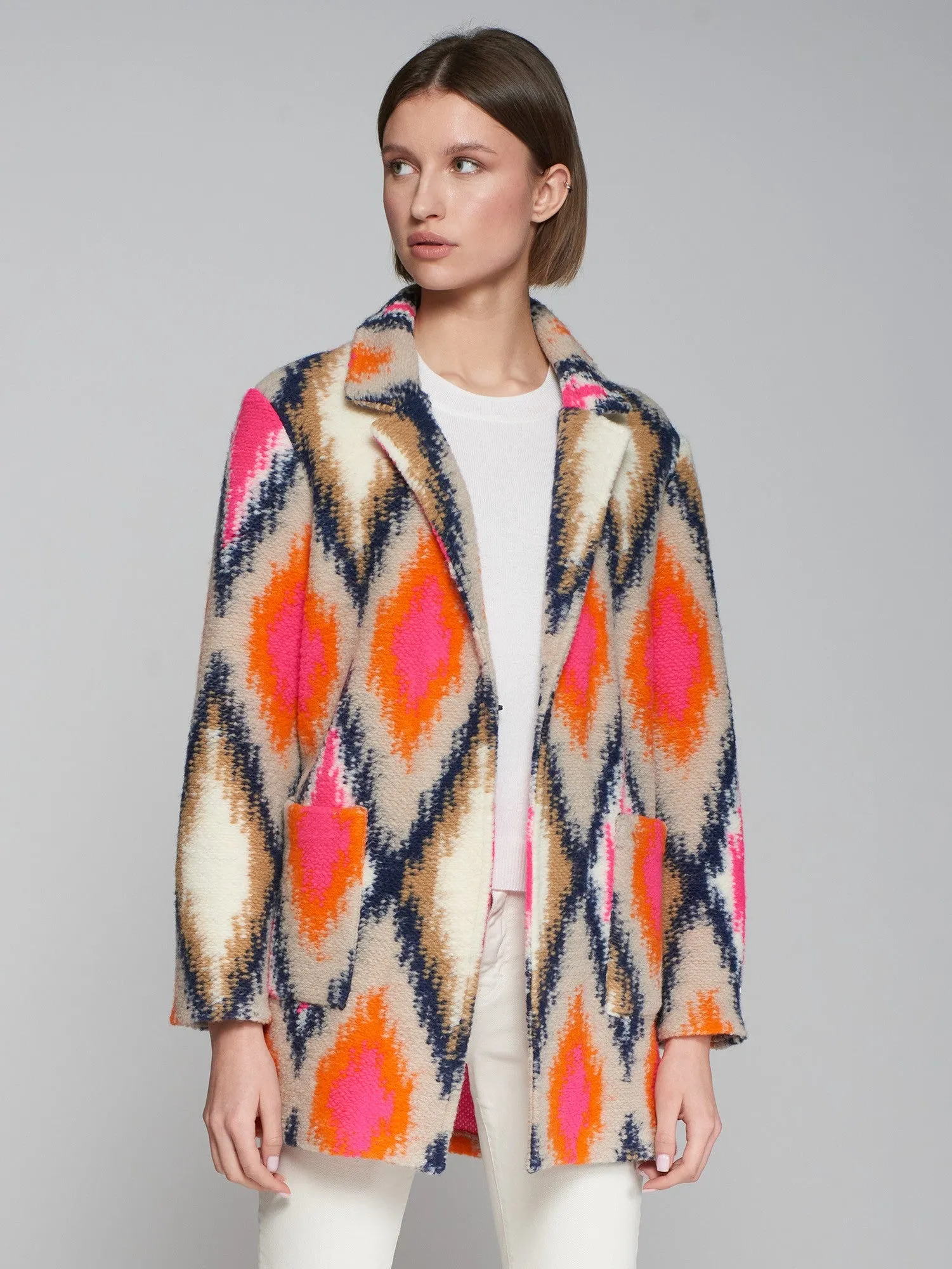 Vilagallo Dora Ikat Jacket Ikat Lana Punto