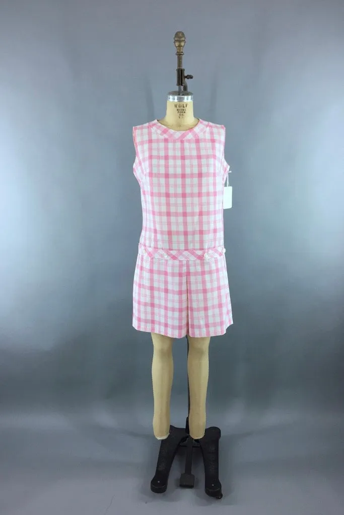 Vintage 1960s Romper Tennis Dress