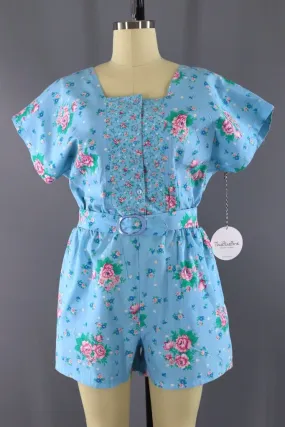 Vintage Gitano Floral Print Romper