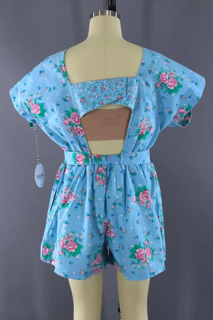 Vintage Gitano Floral Print Romper