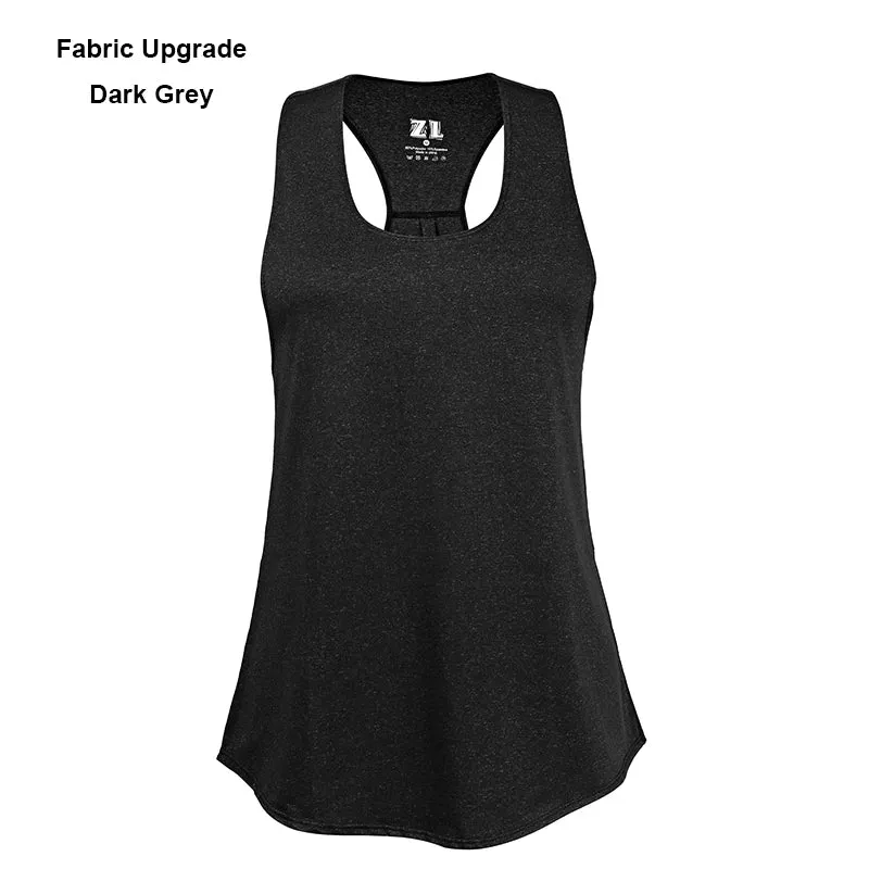 WANAYOU Women Sports Shirts Racerback Gym Yoga Vest Athletic Fitness Sports Tank Tops Gym Running Blouse Workout Tops for Women