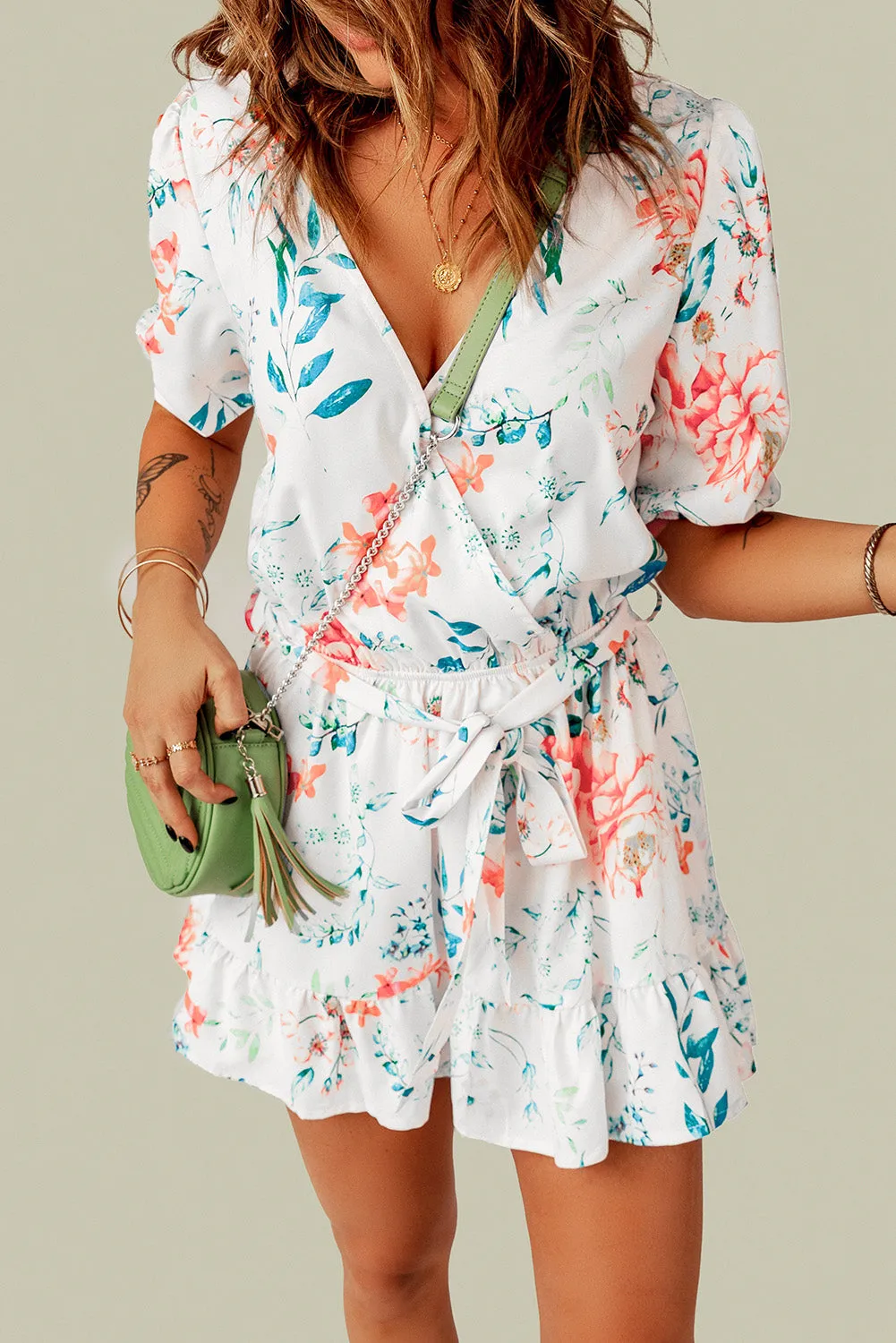 Whitney Multicolor Floral Romper