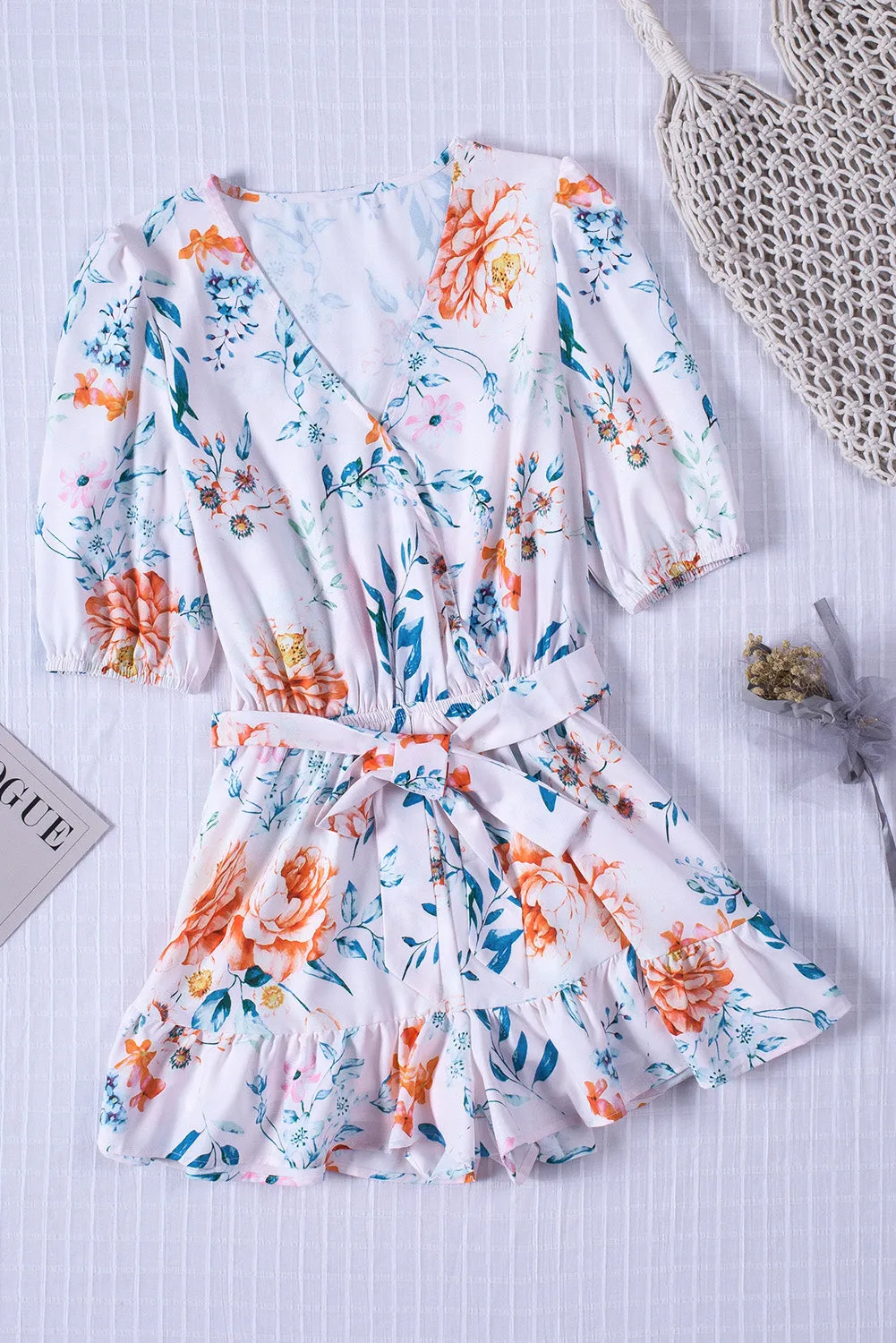 Whitney Multicolor Floral Romper