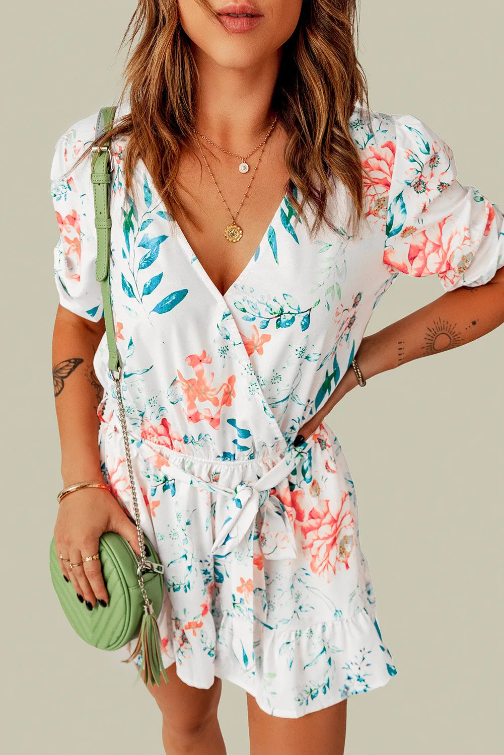 Whitney Multicolor Floral Romper