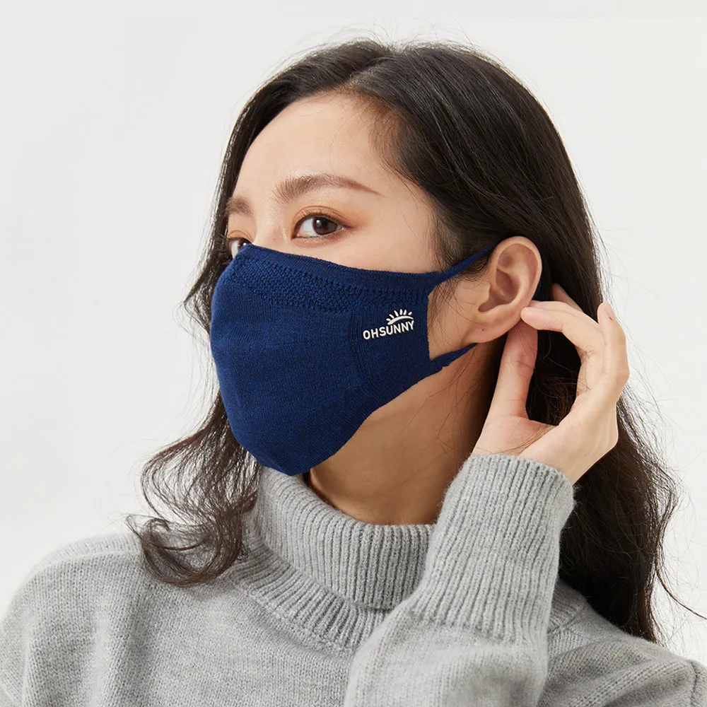 Winter Face Cover Breathable Knitted Soft Reusable Facemask