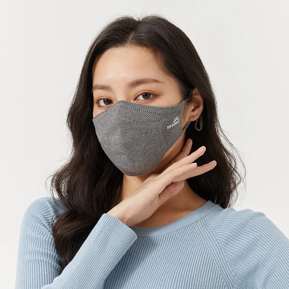 Winter Face Cover Breathable Knitted Soft Reusable Facemask