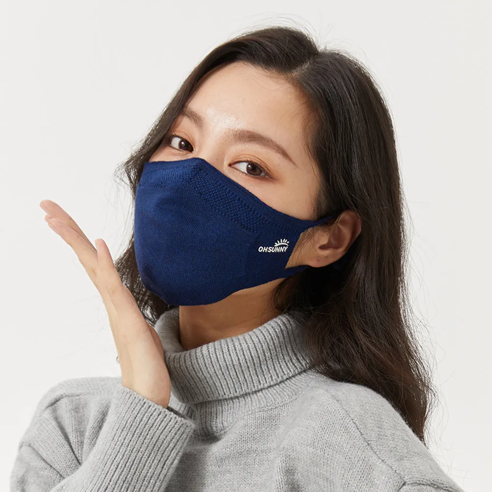 Winter Face Cover Breathable Knitted Soft Reusable Facemask