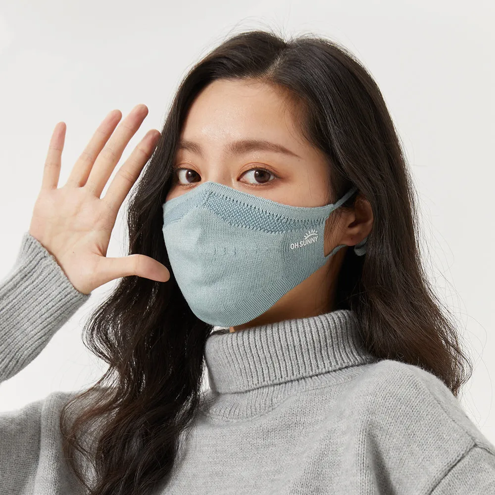 Winter Face Cover Breathable Knitted Soft Reusable Facemask