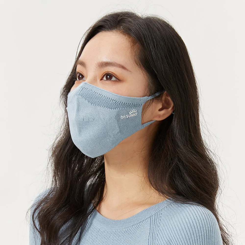 Winter Face Cover Breathable Knitted Soft Reusable Facemask