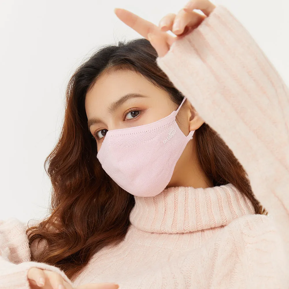 Winter Face Cover Breathable Knitted Soft Reusable Facemask