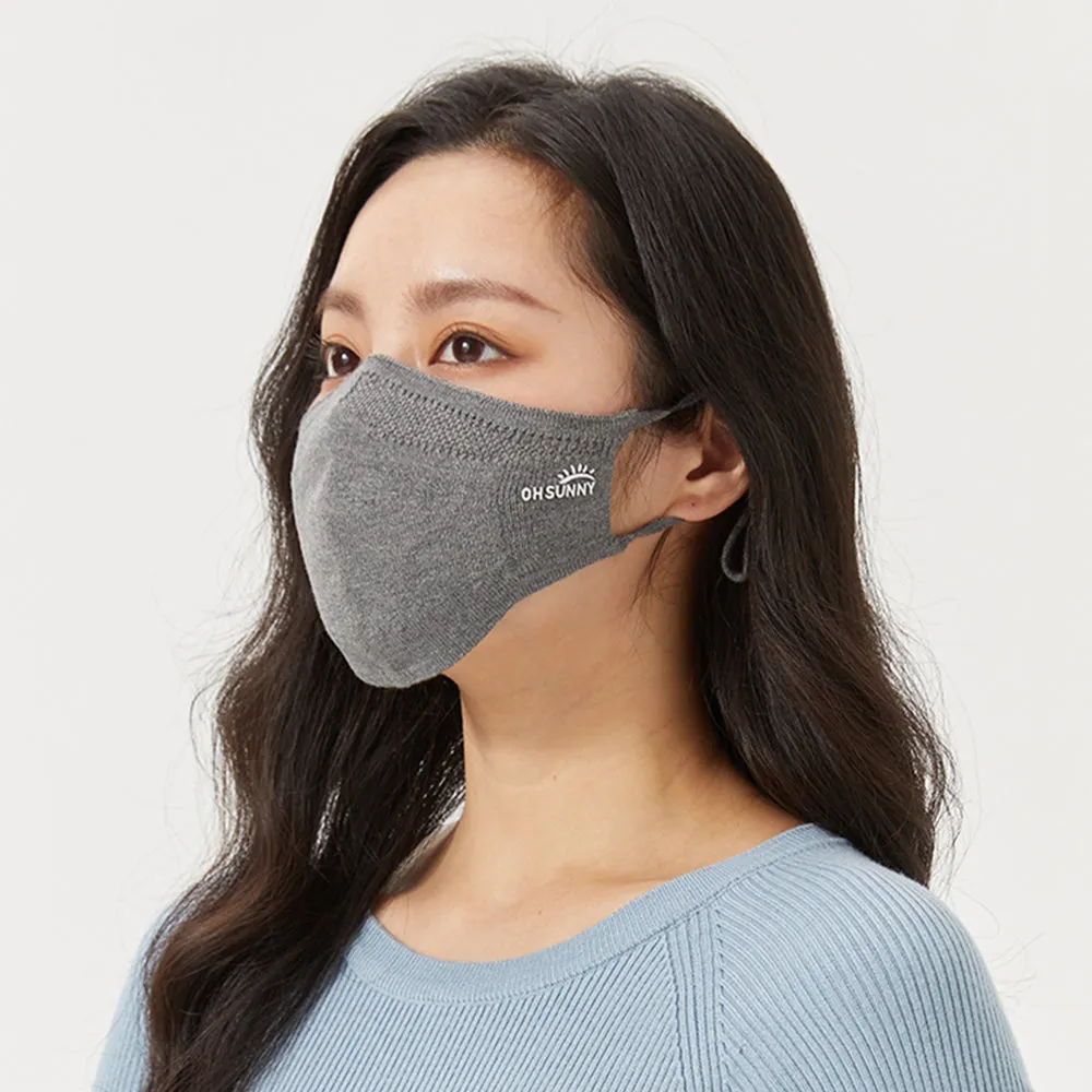 Winter Face Cover Breathable Knitted Soft Reusable Facemask