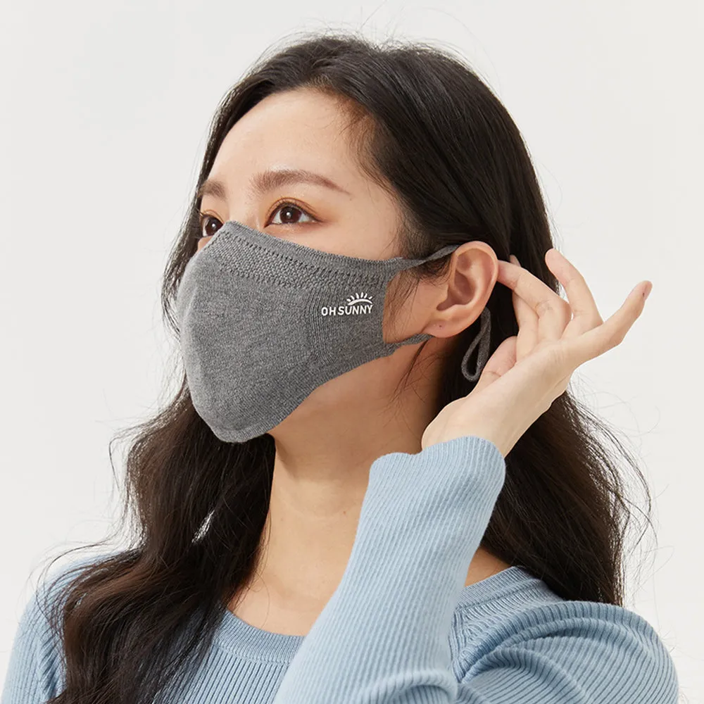 Winter Face Cover Breathable Knitted Soft Reusable Facemask