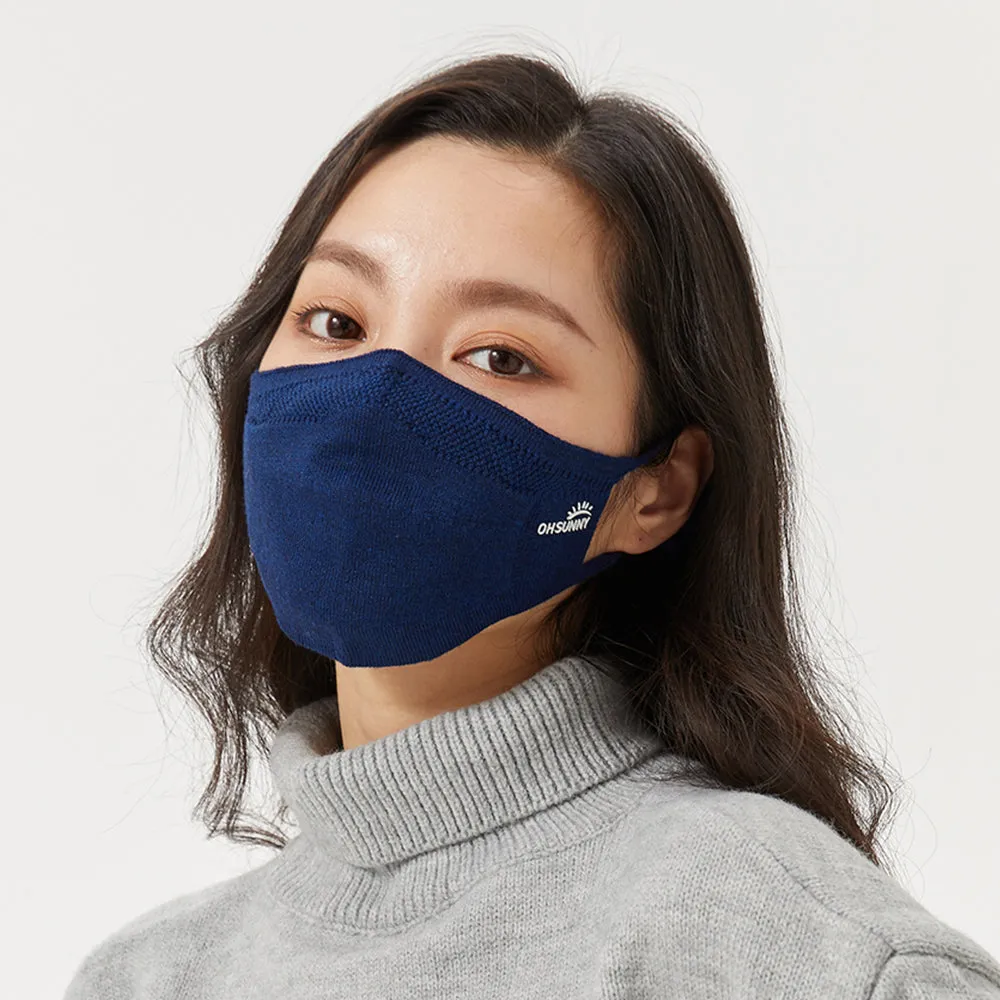 Winter Face Cover Breathable Knitted Soft Reusable Facemask