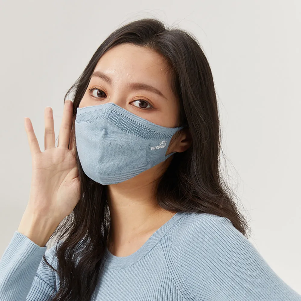 Winter Face Cover Breathable Knitted Soft Reusable Facemask