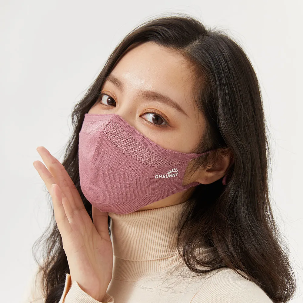 Winter Face Cover Breathable Knitted Soft Reusable Facemask