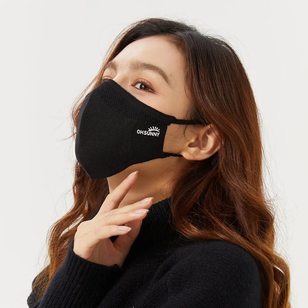 Winter Face Cover Breathable Knitted Soft Reusable Facemask