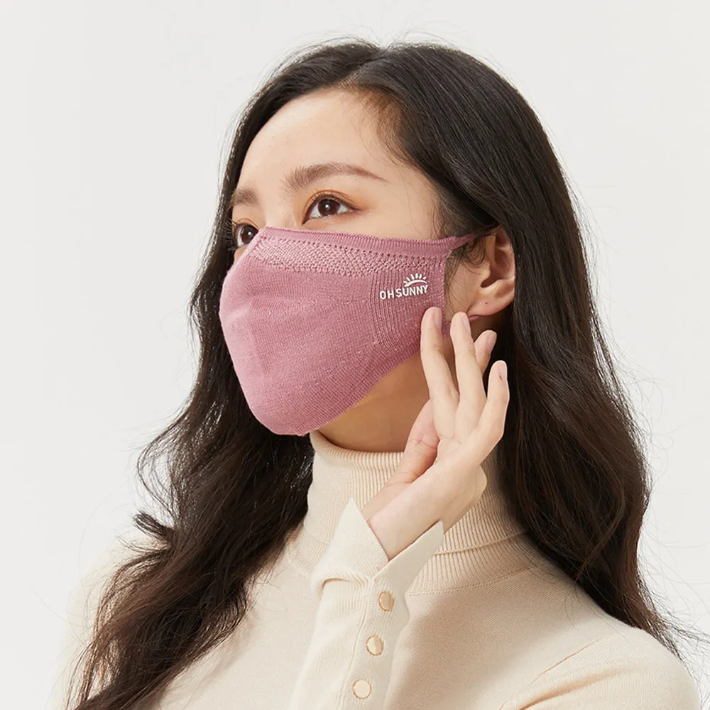 Winter Face Cover Breathable Knitted Soft Reusable Facemask