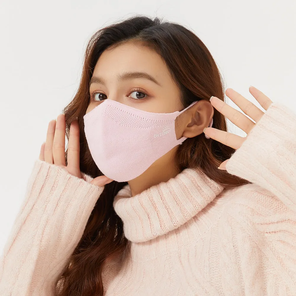 Winter Face Cover Breathable Knitted Soft Reusable Facemask