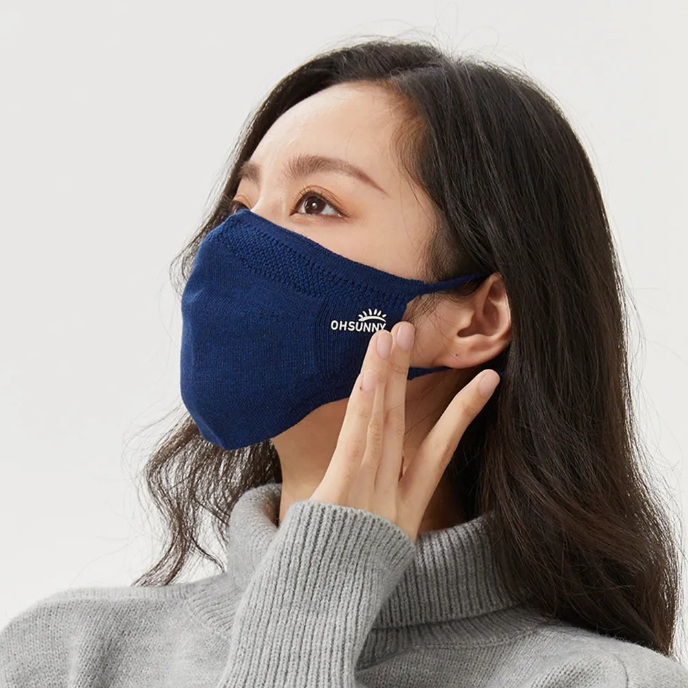 Winter Face Cover Breathable Knitted Soft Reusable Facemask