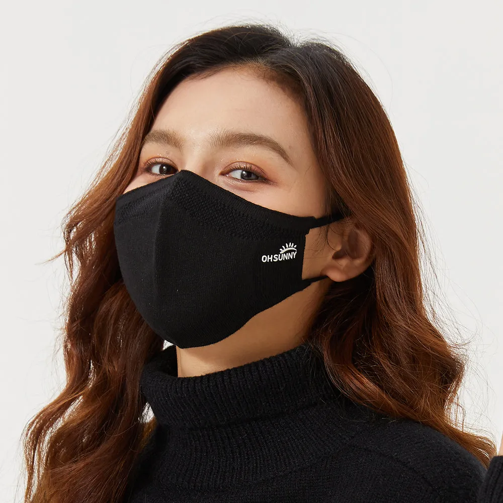 Winter Face Cover Breathable Knitted Soft Reusable Facemask