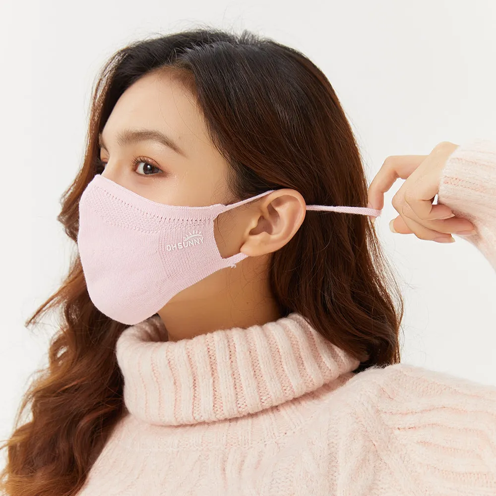 Winter Face Cover Breathable Knitted Soft Reusable Facemask