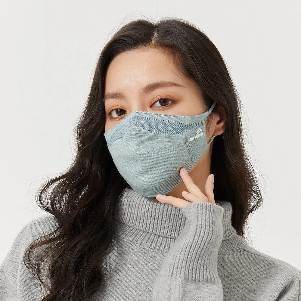 Winter Face Cover Breathable Knitted Soft Reusable Facemask