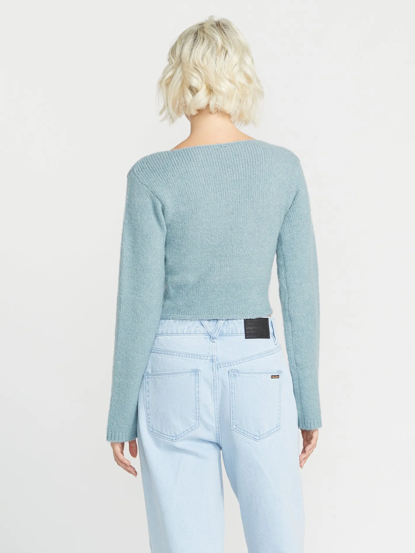 With A Twist Reversible Sweater - Smokey Blue