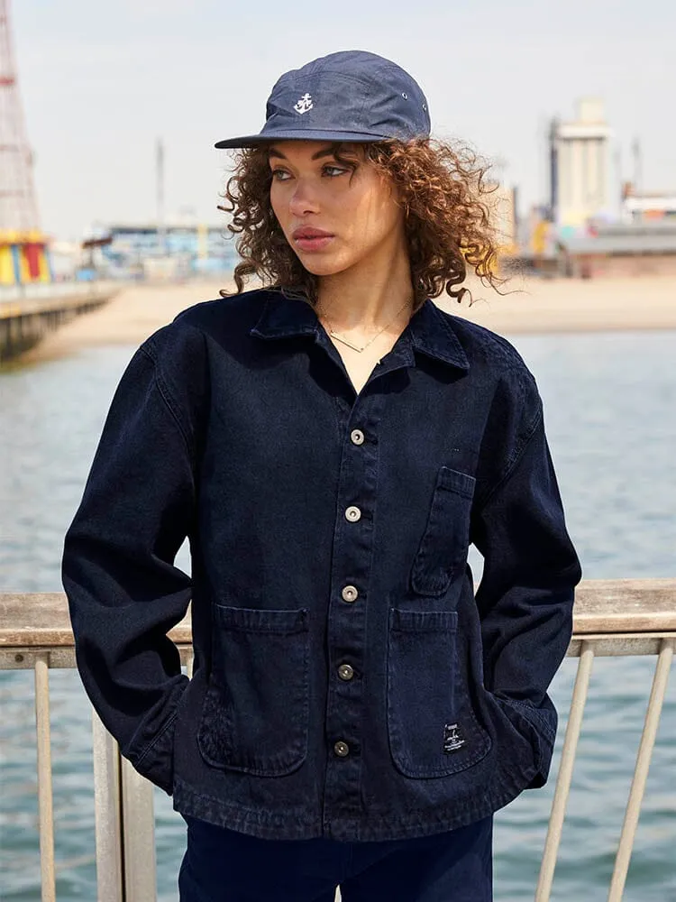 WOMEN'S CANVAS CHORE COAT - CLASSIC BUTTON-DOWN