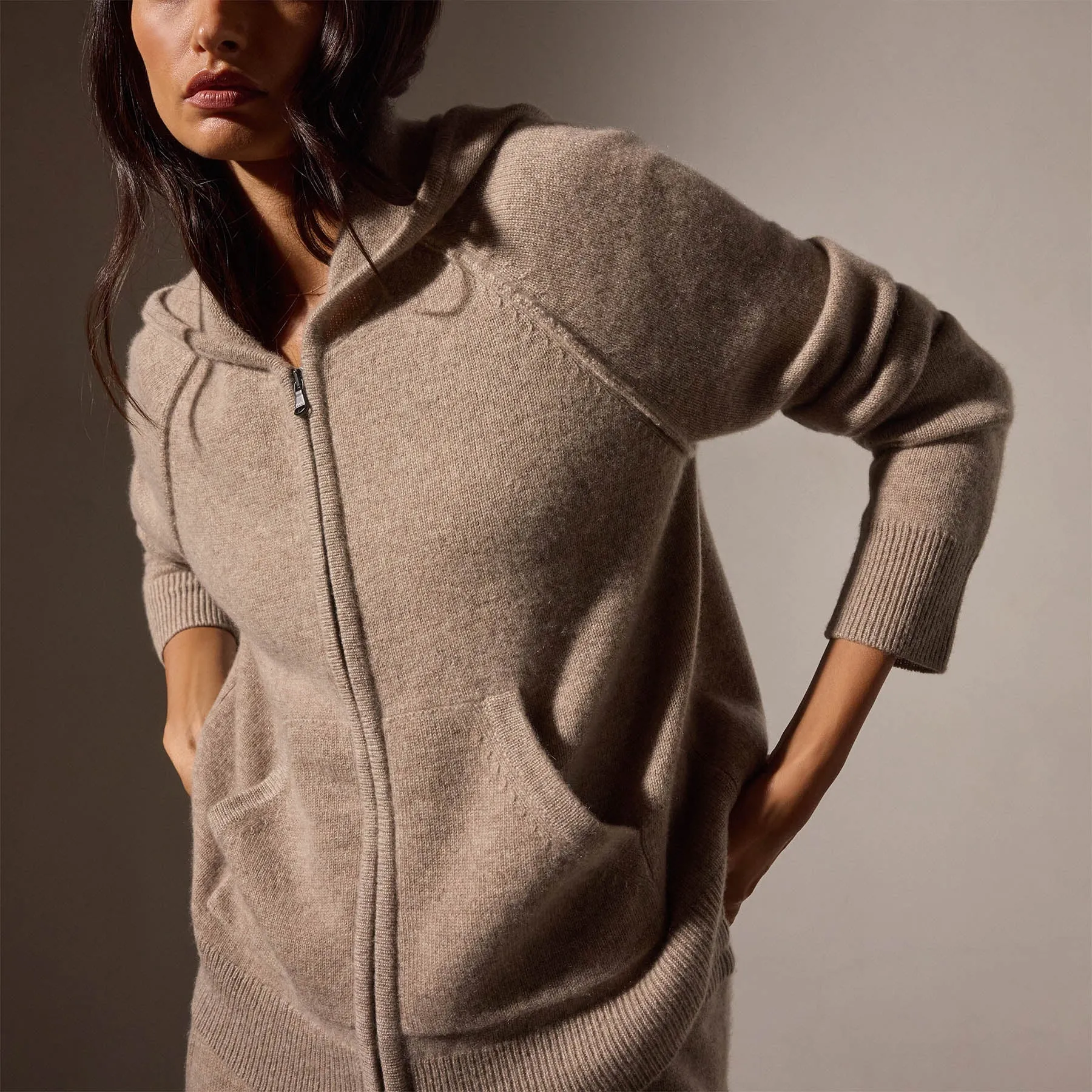 Women's Cashmere Track Suit Gift Set - Coyote