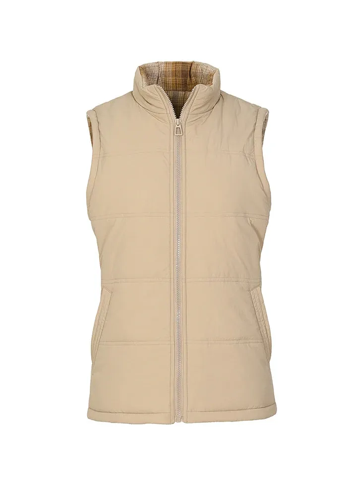 Women's Lightweight Full-Zip Puffer Vest, Water Repellent