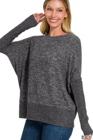 Zenana Hacci Dolman Sleeve Sweater